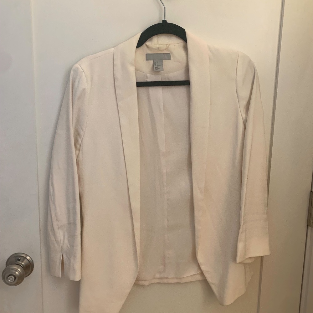 HM White Oversized Blazer